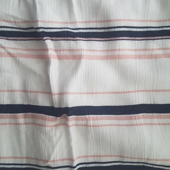 Guess Los Angeles Striped Tie Style Front Dress White/Navy/Pink Size XL - Picture 4 of 14